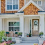 modern farmhouse front porch ideas with rustic charm and cozy accents